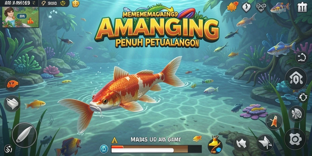 Tampilan gameplay memancing yang seru dan menakjubkan di AMAN69.