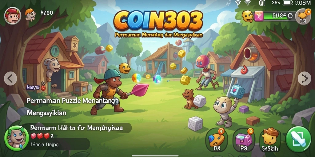 Gameplay seru dan menantang dari COIN303 yang penuh teka-teki.