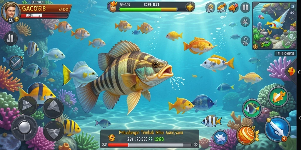 Tampilan gameplay GACOR518 yang menegangkan dan colorful.