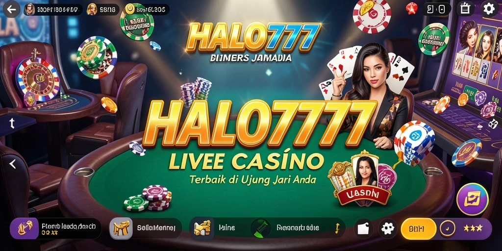 Tampilan gameplay Live Casino yang mendebarkan dan interaktif.