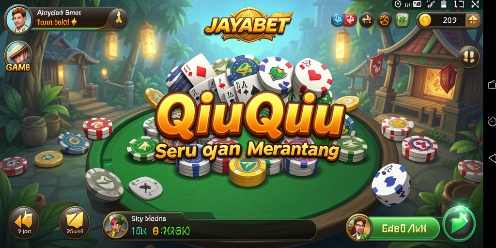 Screenshot utama JAYABET menampilkan gameplay QiuQiu yang menarik.