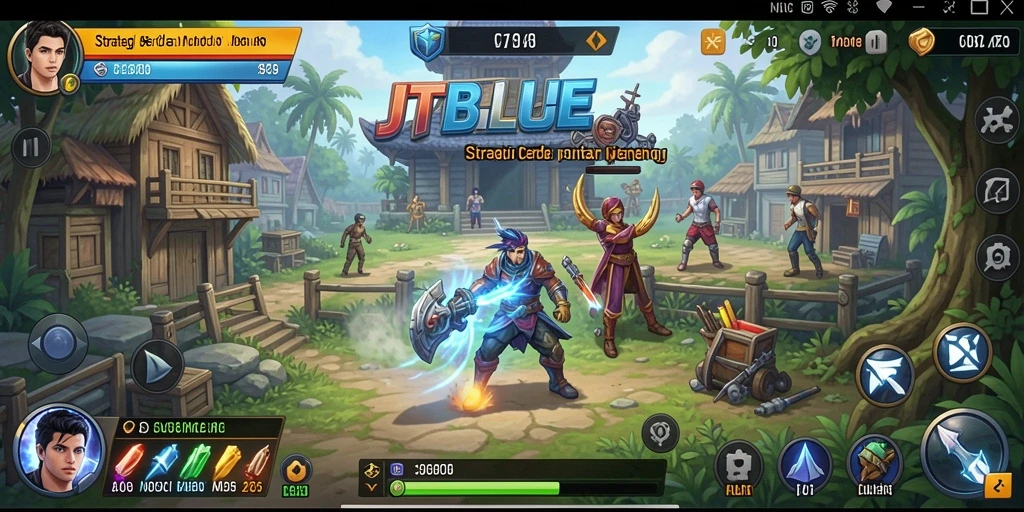 Tangkapan layar gameplay JTBLUE yang menegangkan dan strategis.