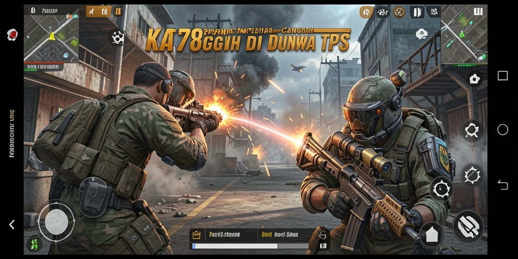 Screenshot menunjukkan aksi pertempuran yang mendebarkan di KA789.