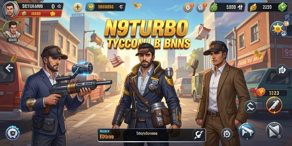 Tampilan gameplay N9TURBO yang menarik dan interaktif.
