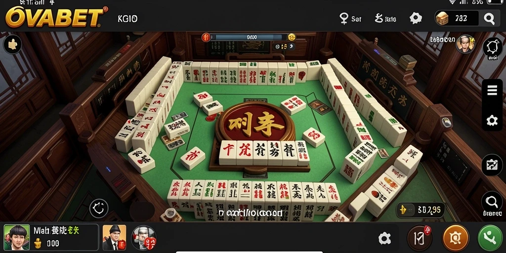 Screenshot gameplay OVABET yang menunjukkan tantangan Mahjong.