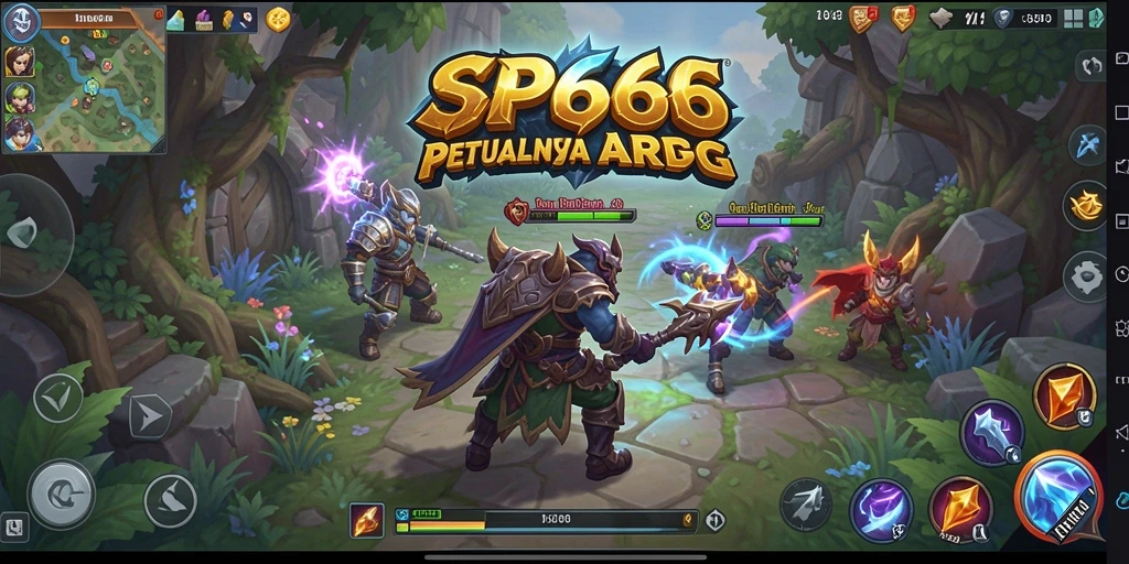 Tampilan aksi pertempuran seru di game ARPG SP666.