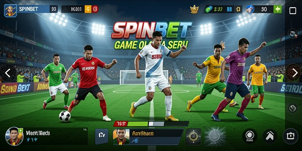 Tangkapan layar SPINBET menampilkan suasana kompetisi olahraga yang intens.