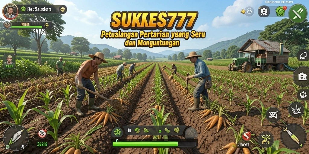 Tampilan menarik dari gameplay pertanian di SUKSES777.