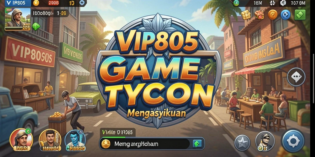 Tangkapan layar gameplay VIP805 menampilkan strategi bisnis yang menarik.